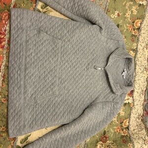 Gray Quilted Sweater